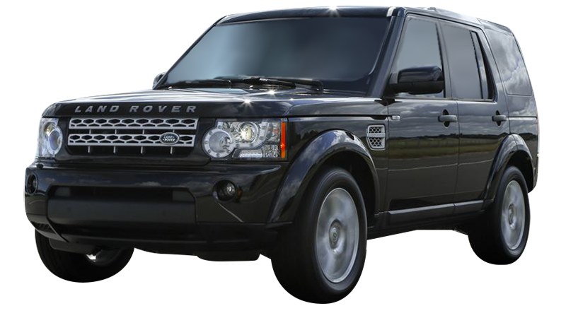 Black Land Rover Range Rover front view
