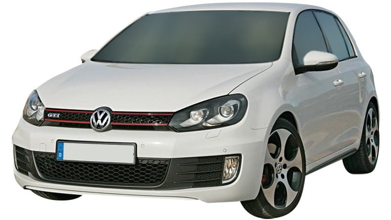 White GTI front view