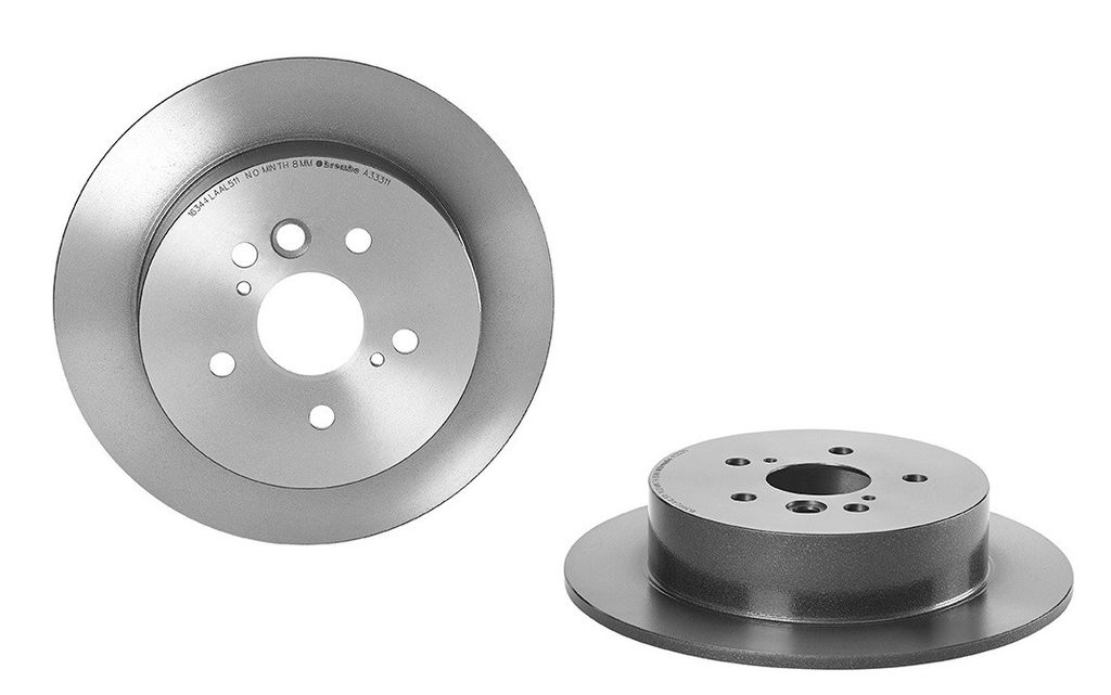 Brembo 08.A333.11 - Disc Brake Rotor, Solid, UV Coated