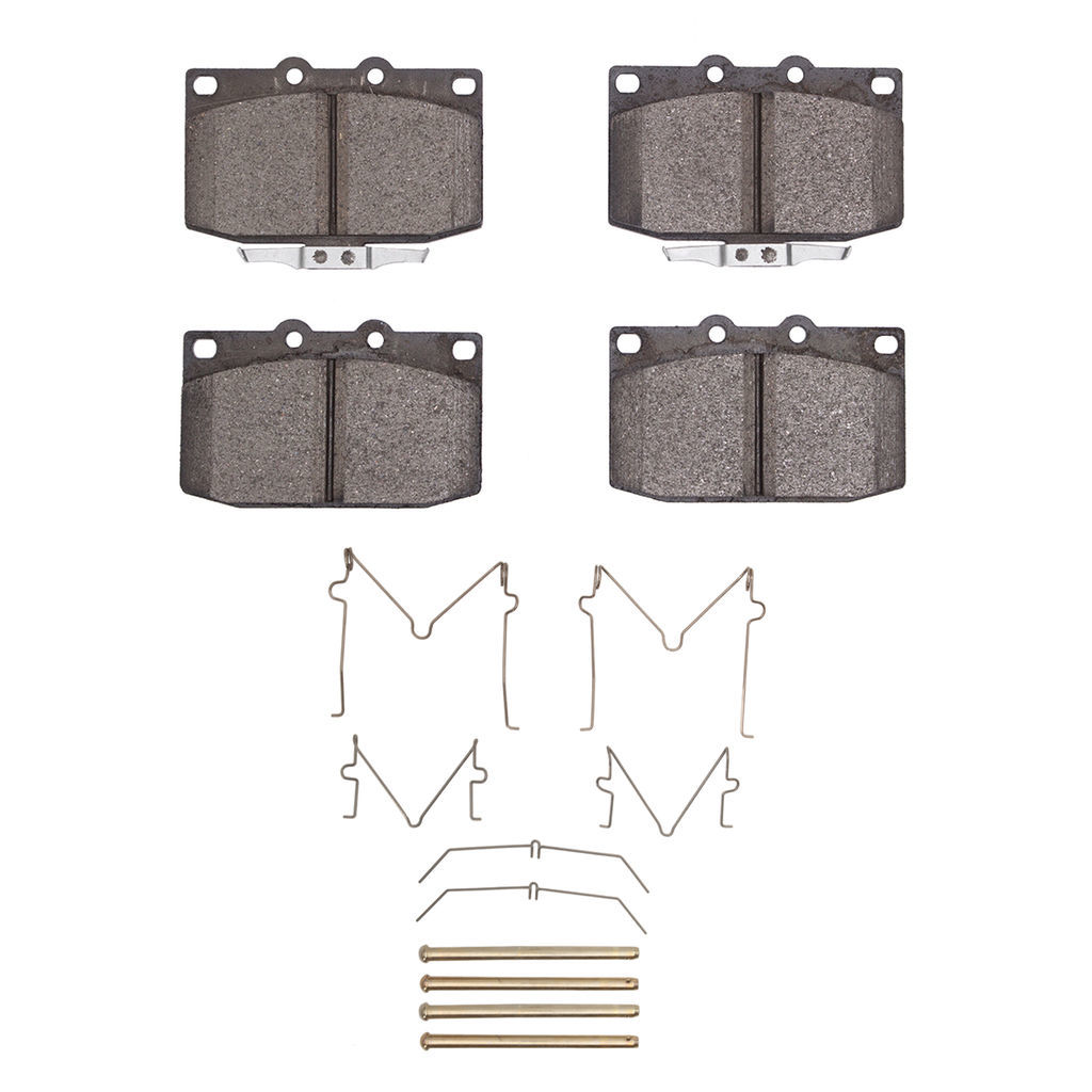 Dynamic Friction 1115-0331-02 - Active Performance Low Metallic Brake Pads With Hardware