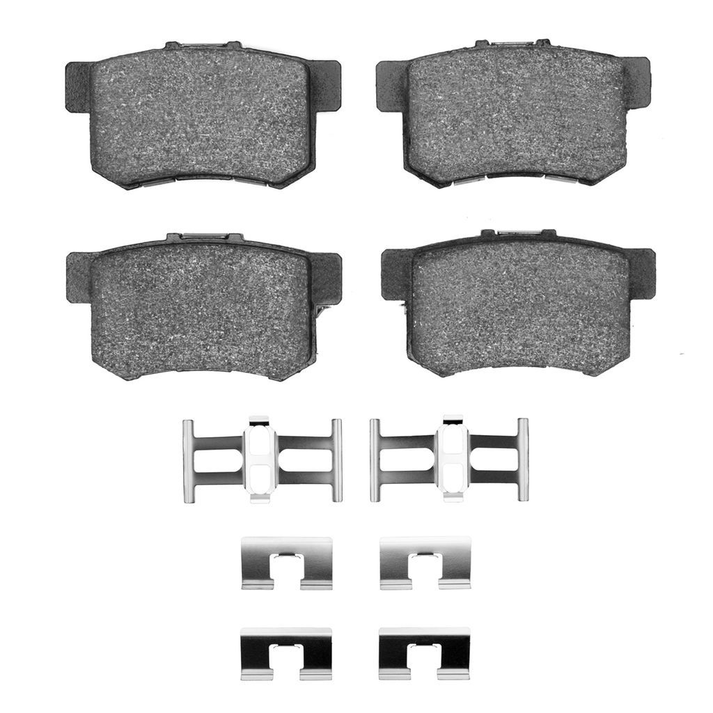 Dynamic Friction 1115-0537-01 - Active Performance Low Metallic Brake Pads With Hardware