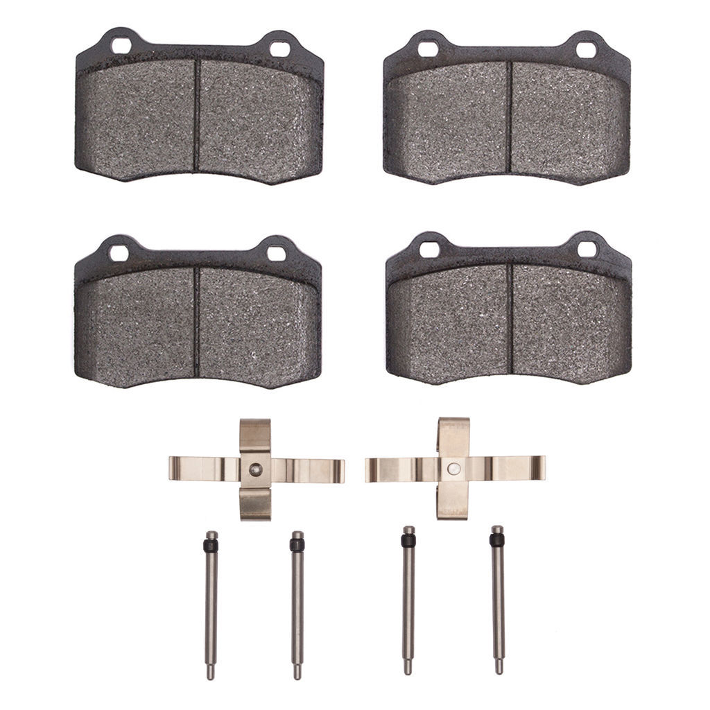 Dynamic Friction 1115-0592-11 - Active Performance Low Metallic Brake Pads With Hardware