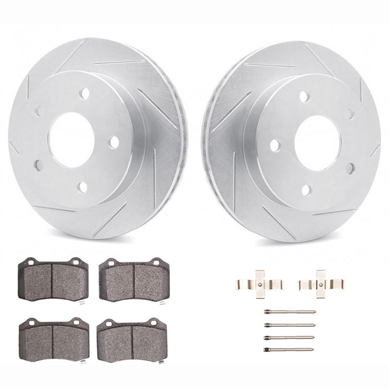 Dynamic Friction 2412-03002 - Brake Kit - Sport Coated Slotted Rotors and Ultimate Truck Brake Pads