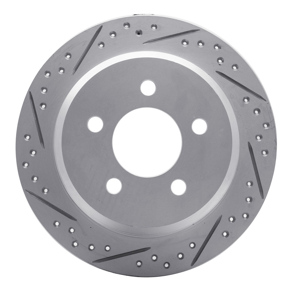 Dynamic Friction 2412-42021 - Brake Kit - Hi Carbon Drilled and Slotted Rotors and 1400 Brake Pads With Hardware