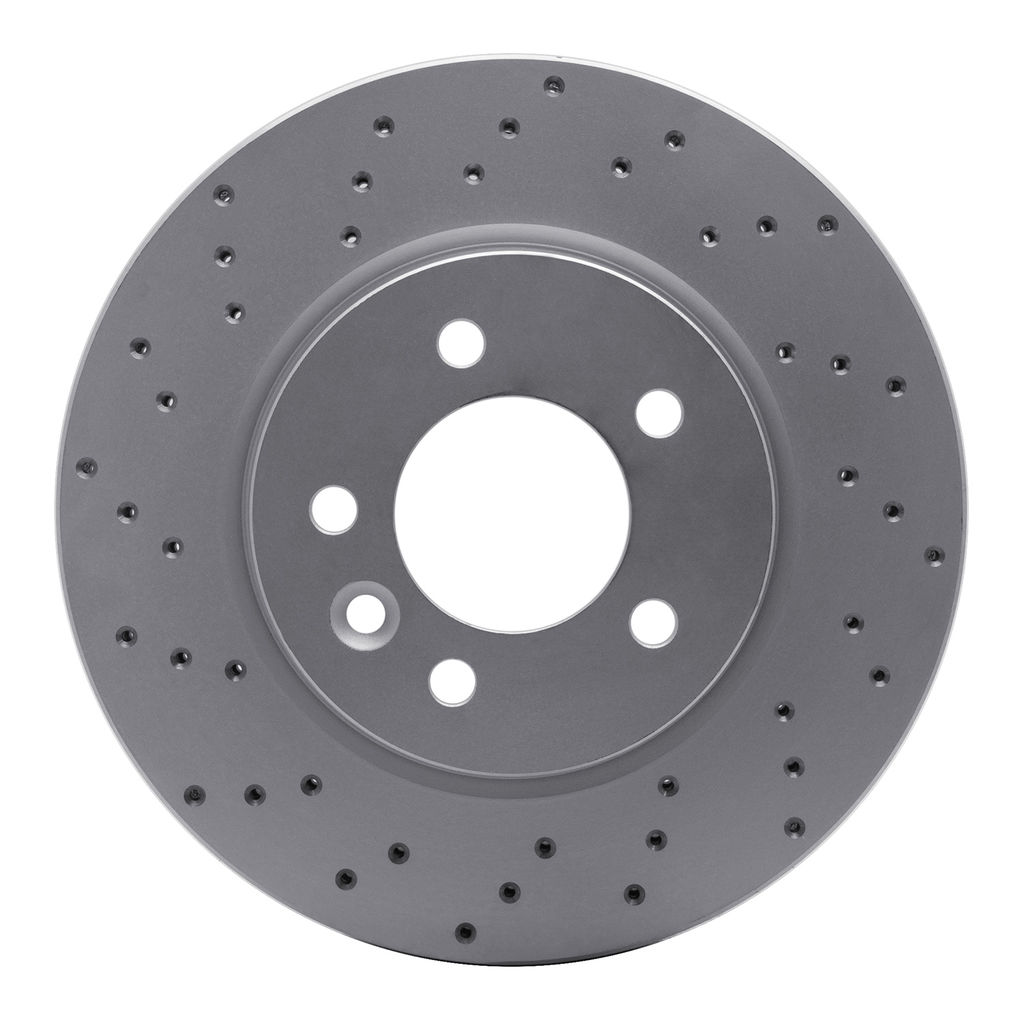 Dynamic Friction 820-11013R - Drilled Coated Carbon Alloy Brake Rotor