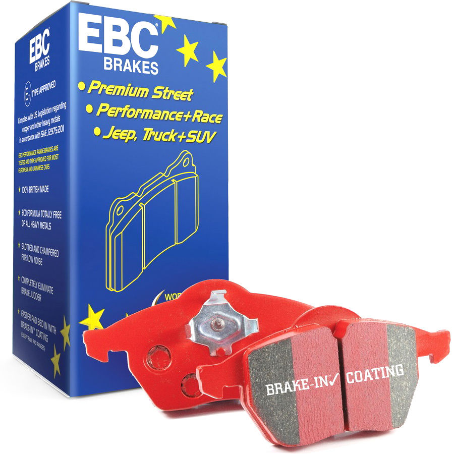 EBC Brakes S12KF1131 - S12 Redstuff Disc Brake Pad Set and RK Smooth Disc Brake Rotors Kit, 2-Wheel Set
