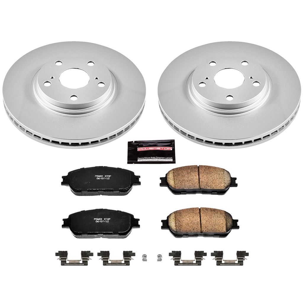 PowerStop CRK1141 - Z17 Geomet Coated Rotor and Low Dust Brake Pad Kit