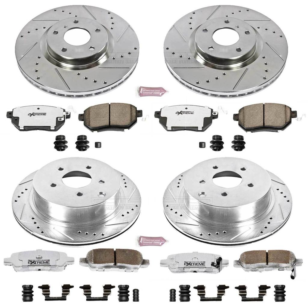 PowerStop K119-26 - Z26 Drilled and Slotted Brake Rotors and Pads Kit