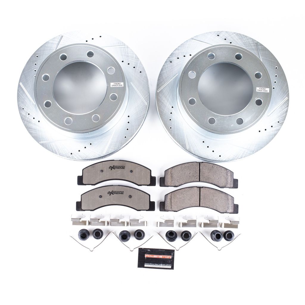 PowerStop K1905-36 - Z36 Drilled and Slotted Truck and Tow Brake Rotors and Pads Kit