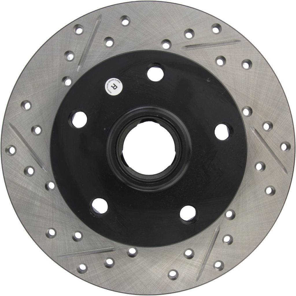 Stoptech 127.33048R - Sport Drilled and Slotted Brake Rotor