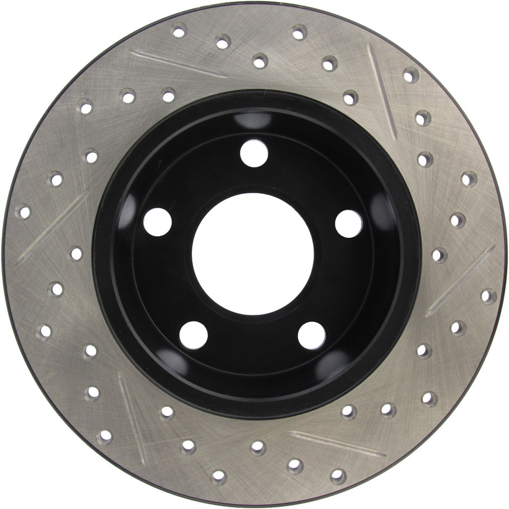 Stoptech 127.33063R - Sport Drilled and Slotted Brake Rotor