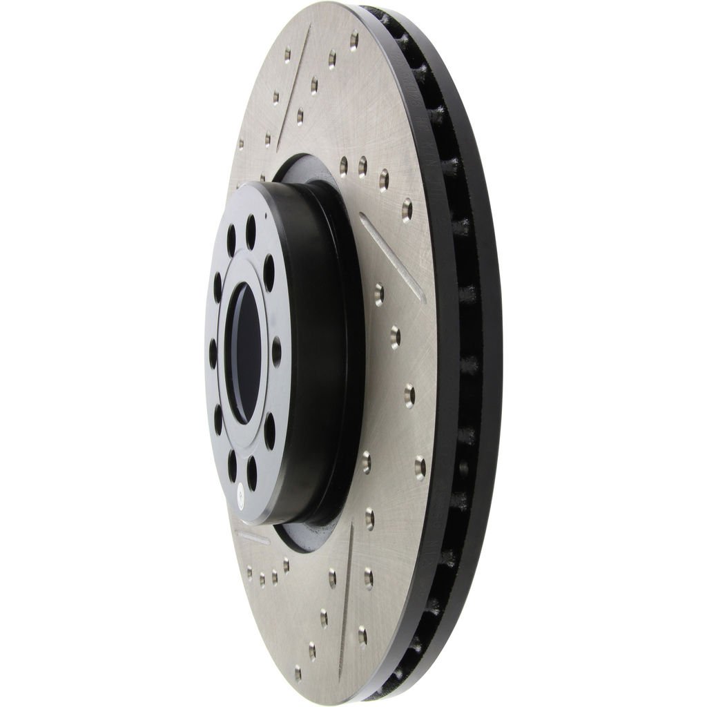 Stoptech 127.33098CR - Sportstop Cryo Drilled and Slotted Brake Rotor
