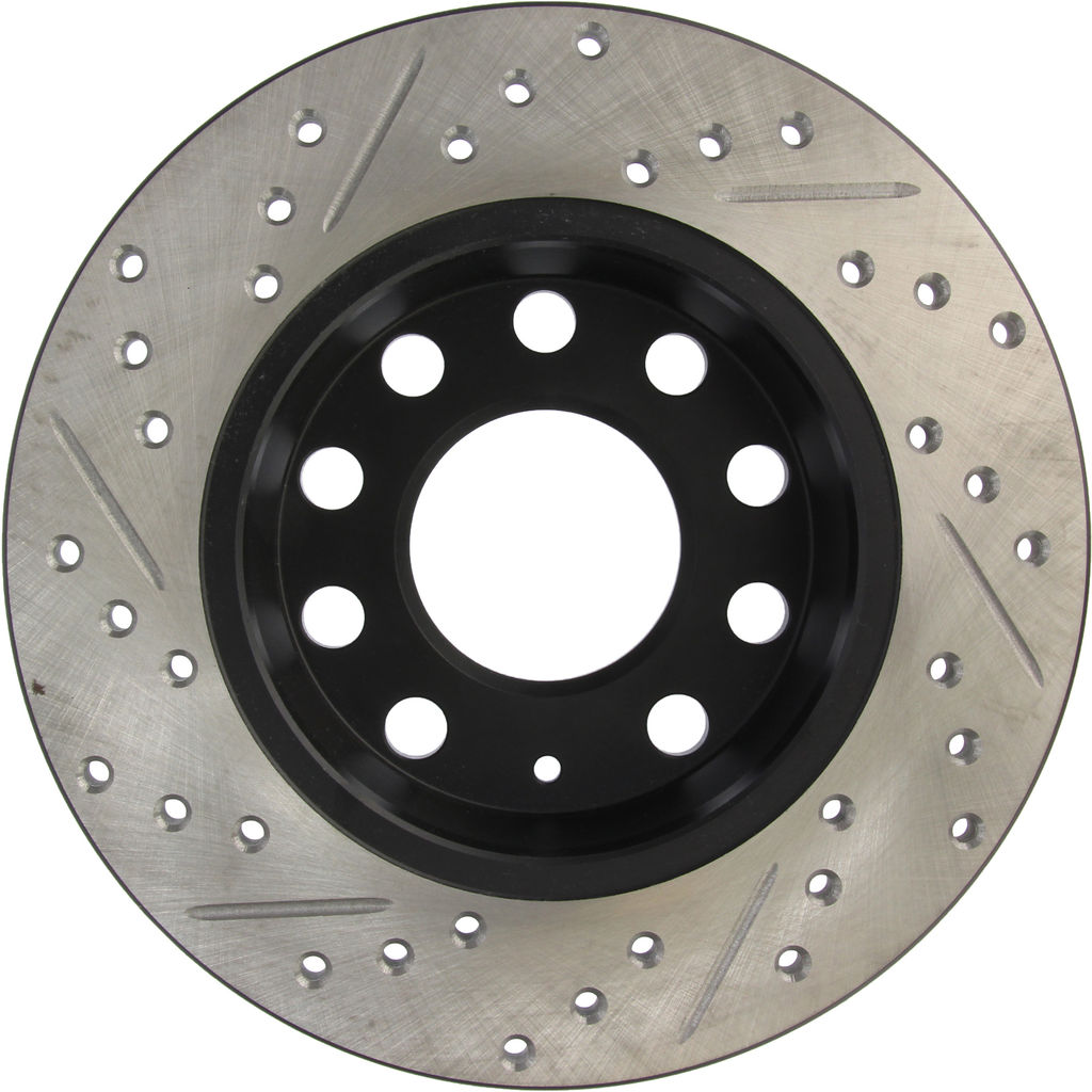 Stoptech 127.33108CL - Sportstop Cryo Drilled and Slotted Brake Rotor
