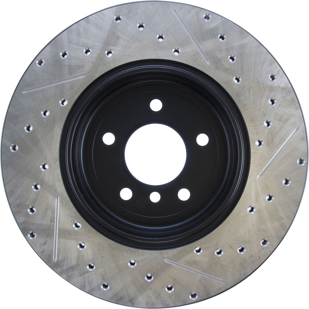Stoptech 127.34072CR - Sportstop Cryo Drilled and Slotted Brake Rotor