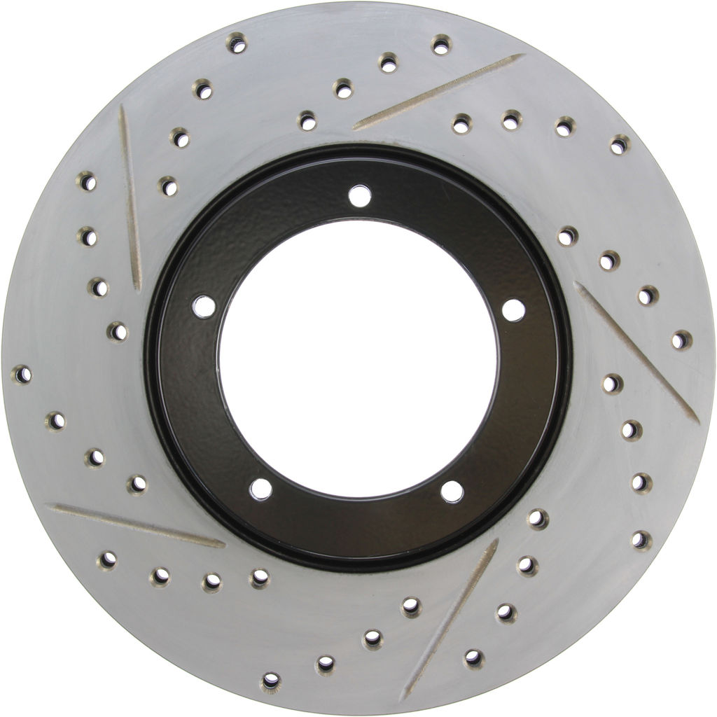 Stoptech 127.37001CR - Sportstop Cryo Drilled and Slotted Brake Rotor