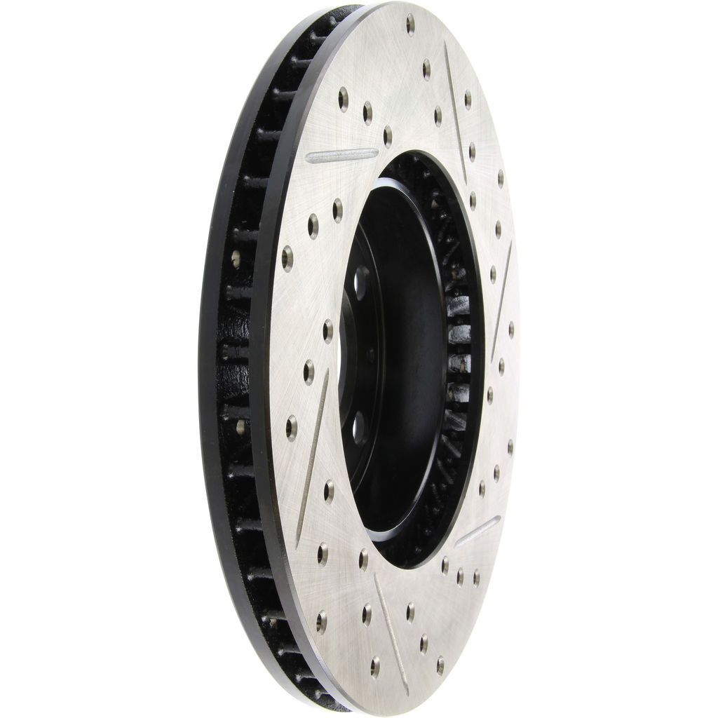Stoptech 127.39019CR - Sportstop Cryo Drilled and Slotted Brake Rotor