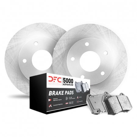Dynamic Friction 6512-02020 - Brake Kit - Quickstop Rotors and 5000 Brake Pads With Hardware
