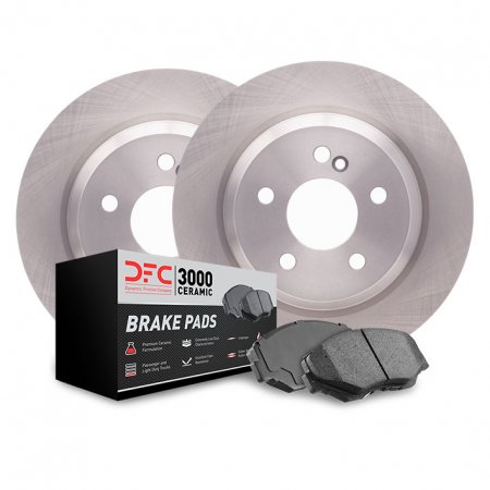 Dynamic Friction 6312-03066 - Brake Kit - Quickstop Rotors and 3000 Ceramic Brake Pads with Hardware