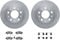 Dynamic Friction 6212-40498 - Brake Kit - Quickstop Rotors and Heavy Duty Brake Pads With Hardware