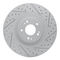 Dynamic Friction 2514-03043 - Brake Kit - Coated Drilled and Slotted Brake Rotors and 5000 Advanced Brake Pads with Hardware
