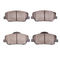 Dynamic Friction 2712-03008 - Brake Kit - Geoperformance Coated Drilled and Slotted Brake Rotor and Active Performance 309 Brake Pads