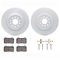 Dynamic Friction 2712-20002 - Brake Kit - Geoperformance Coated Drilled and Slotted Brake Rotor and Active Performance 309 Brake Pads