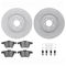 Dynamic Friction 2712-20012 - Brake Kit - Geoperformance Coated Drilled and Slotted Brake Rotor and Active Performance 309 Brake Pads