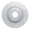 Dynamic Friction 2712-20013 - Brake Kit - Drilled Coated Carbon Alloy Brake Rotor and Active Performance 309 Brake Pads