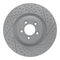 Dynamic Friction 2712-20014 - Brake Kit - Geoperformance Coated Drilled and Slotted Brake Rotor and Active Performance 309 Brake Pads