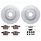 Dynamic Friction 2712-20015 - Brake Kit - Drilled Coated Carbon Alloy Brake Rotor and Active Performance 309 Brake Pads