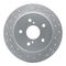 Dynamic Friction 2712-01005 - Brake Kit - Geoperformance Coated Drilled and Slotted Brake Rotor and Active Performance 309 Brake Pads