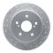 Dynamic Friction 2712-01005 - Brake Kit - Geoperformance Coated Drilled and Slotted Brake Rotor and Active Performance 309 Brake Pads