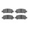 Dynamic Friction 2712-13002 - Brake Kit - Geoperformance Coated Drilled and Slotted Brake Rotor and Active Performance 309 Brake Pads