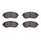 Dynamic Friction 2712-13013 - Brake Kit - Geoperformance Coated Drilled and Slotted Brake Rotor and Active Performance 309 Brake Pads