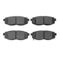 Dynamic Friction 2712-13045 - Brake Kit - Slotted Coated Carbon Alloy Brake Rotor and Active Performance 309 Brake Pads
