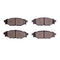 Dynamic Friction 2712-13048 - Brake Kit - Slotted Coated Carbon Alloy Brake Rotor and Active Performance 309 Brake Pads