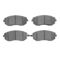 Dynamic Friction 2712-13075 - Brake Kit - Geoperformance Coated Drilled and Slotted Brake Rotor and Active Performance 309 Brake Pads