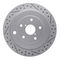 Dynamic Friction 2712-13083 - Brake Kit - Geoperformance Coated Drilled and Slotted Brake Rotor and Active Performance 309 Brake Pads