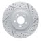Dynamic Friction 2512-03087 - Brake Kit - Coated Drilled and Slotted Brake Rotors and 5000 Advanced Brake Pads with Hardware