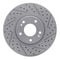 Dynamic Friction 2512-03015 - Brake Kit - Coated Drilled and Slotted Brake Rotors and 5000 Advanced Brake Pads with Hardware