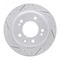 Dynamic Friction 2512-03040 - Brake Kit - Coated Drilled and Slotted Brake Rotors and 5000 Advanced Brake Pads with Hardware