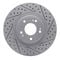 Dynamic Friction 2512-03041 - Brake Kit - Coated Drilled and Slotted Brake Rotors and 5000 Advanced Brake Pads with Hardware