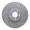 Dynamic Friction 2512-03050 - Brake Kit - Coated Drilled and Slotted Brake Rotors and 5000 Advanced Brake Pads with Hardware