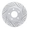 Dynamic Friction 2512-03057 - Brake Kit - Coated Drilled and Slotted Brake Rotors and 5000 Advanced Brake Pads with Hardware