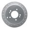 Dynamic Friction 2512-03072 - Brake Kit - Coated Drilled and Slotted Brake Rotors and 5000 Advanced Brake Pads with Hardware