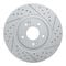 Dynamic Friction 2512-03099 - Brake Kit - Coated Drilled and Slotted Brake Rotors and 5000 Advanced Brake Pads with Hardware