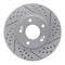 Dynamic Friction 2512-03025 - Brake Kit - Coated Drilled and Slotted Brake Rotors and 5000 Advanced Brake Pads with Hardware
