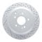 Dynamic Friction 2512-03077 - Brake Kit - Coated Drilled and Slotted Brake Rotors and 5000 Advanced Brake Pads with Hardware