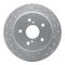 Dynamic Friction 2512-01001 - Brake Kit - Coated Drilled and Slotted Brake Rotors and 5000 Advanced Brake Pads with Hardware