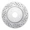 Dynamic Friction 2512-01018 - Brake Kit - Coated Drilled and Slotted Brake Rotors and 5000 Advanced Brake Pads with Hardware